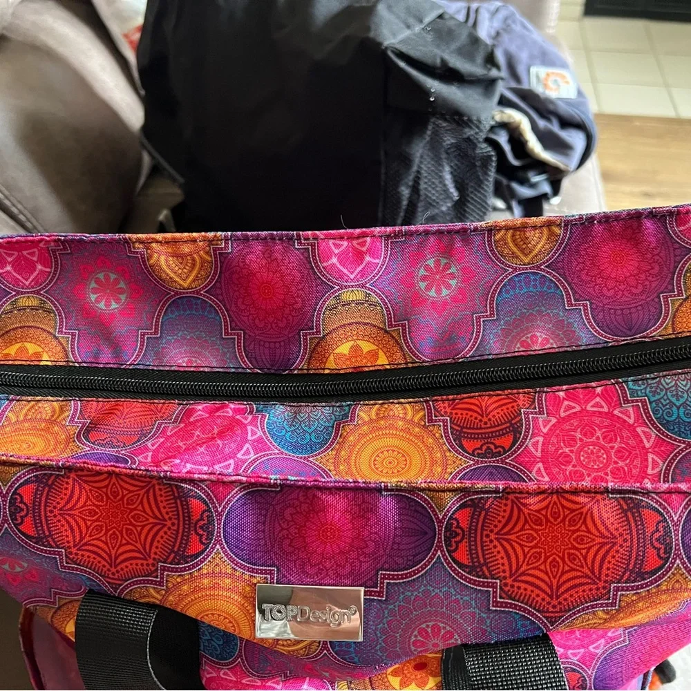 TopDesign Floral Tote Bag with Artistic Design